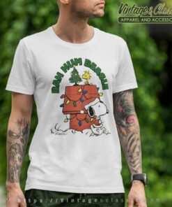 Snoopy Woodstock Bah Hum Beagle Christmas T Shirt