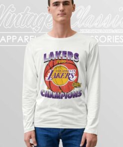 2000 Nba Finals Champions Lakers Long Sleeve Tee