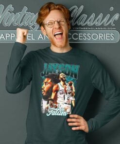 90s Jayson Tatum Boston Celtics Shirt Long Sleeve Tee