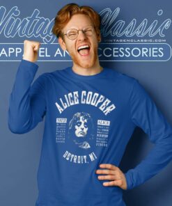 Alice Cooper Shirt Album Schools Out Long Sleeve Tee