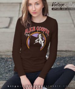Alice Cooper Shirt Mad House Rock Long Sleeve Tee