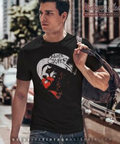 Alice Cooper Shirt Top Hat Red And White T Shirt
