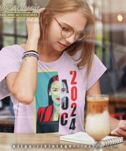 Aoc See Through For President 2024 Women TShirt