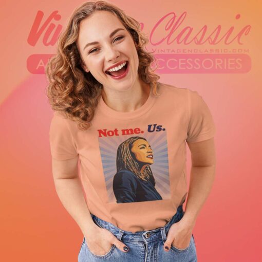 AOC See Through Not Me Us Art Shirt