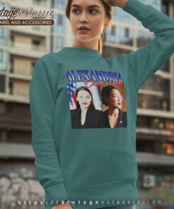 Aoc See Through Ocasio Cortez 90s Sweatshirt