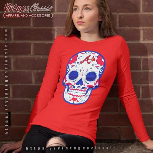Atlanta Braves Sugar Skull Shirt