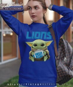 Baby Yoda Detroit American Football Team Star Wars Sweatshirt