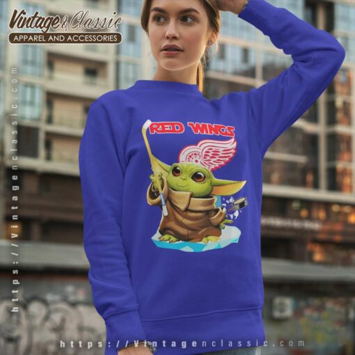 Baby Yoda Detroit Red Wings Star Wars Shirt