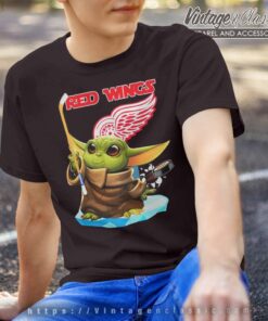 Baby Yoda Detroit Red Wings Star Wars T Shirt