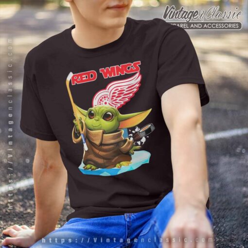Baby Yoda Detroit Red Wings Star Wars Shirt