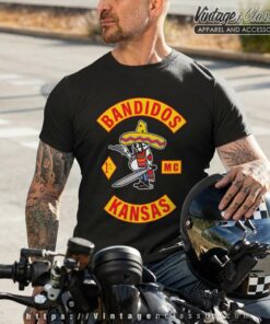 Bandidos MC Kansas T Shirt Black