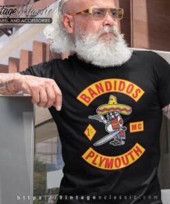 Bandidos MC Plymouth Mens T Shirt