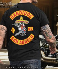 Bandidos MC San Angelo T Shirt Back