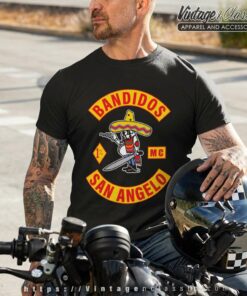 Bandidos MC San Angelo T Shirt Black