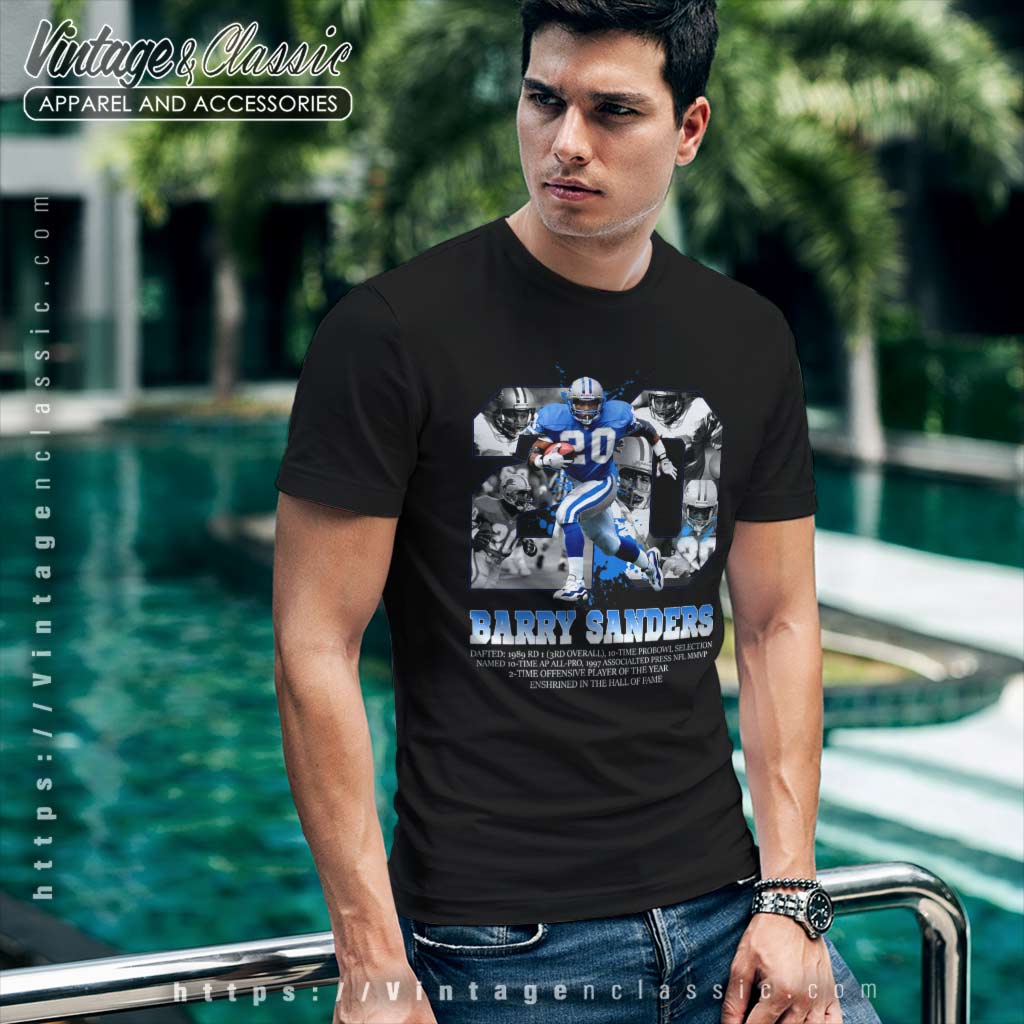 Detroit Lions Barry Sanders Shirt - High-Quality Printed Brand