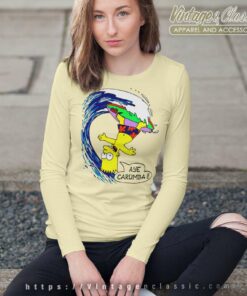 Bart Simpson Aye Carumba Long Sleeve Tee