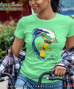 Bart Simpson Aye Carumba Women TShirt