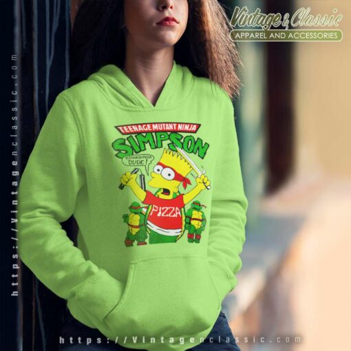 Vintage Bart Simpson Ninja Turtles Shirt - Vintagenclassic Tee