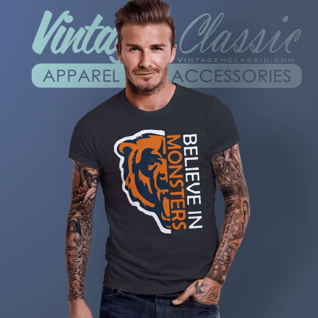 Believe In Monsters Chicago Bears Shirt - High-Quality Printed Brand