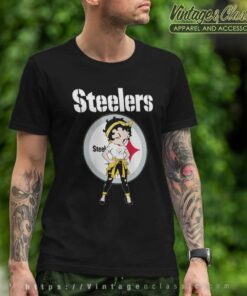 Betty Boop Pittsburgh Steelers T Shirt