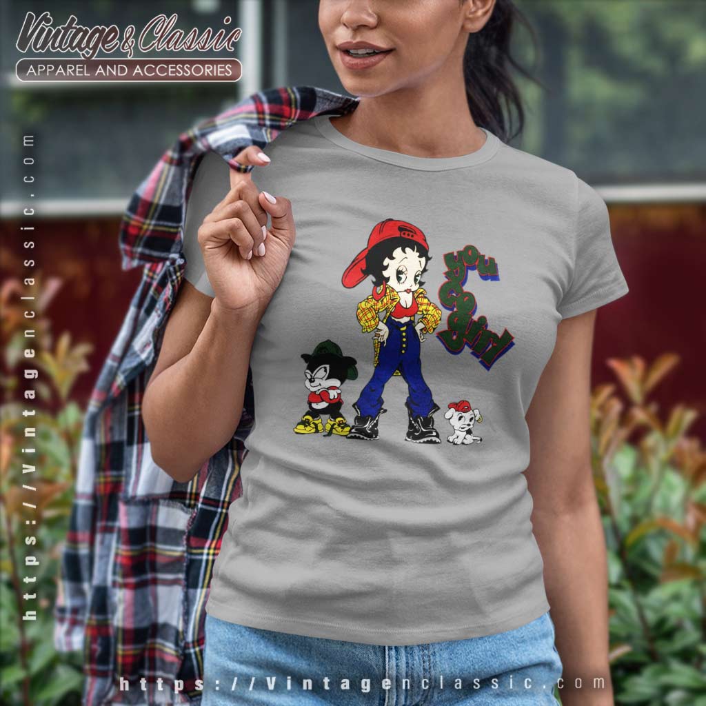 Tampa Bay Buccaneers Betty Boop Brown Skin Shirt - High-Quality