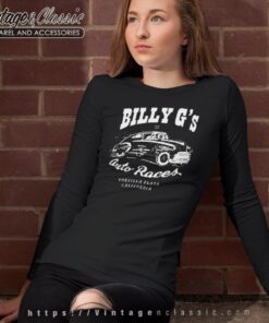Billy Gibbons Of Zz Top Auto Races Long Sleeve Tee
