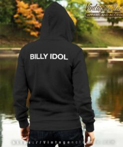 Billy Idol Logo Backside Hoodie