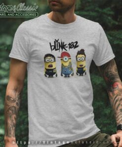 Blink 182 Logo Minions Gift For 182 Tour 2023 T Shirt