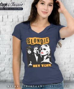 Blondie Dirty Punk Debbie Harry Music American Singer V Neck TShirt