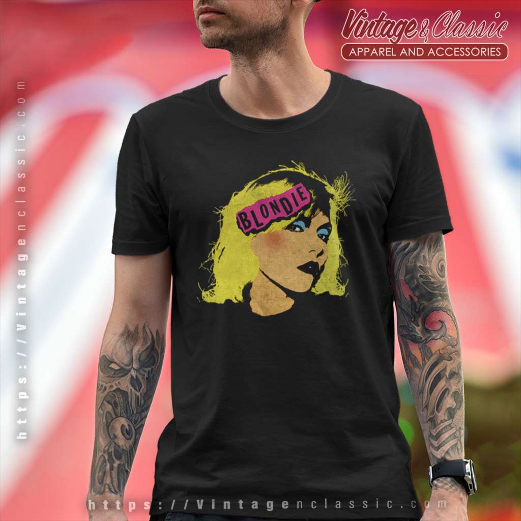 Shop Retro Blondie Band Shirt, Pretty Attitude, Rock Clothing