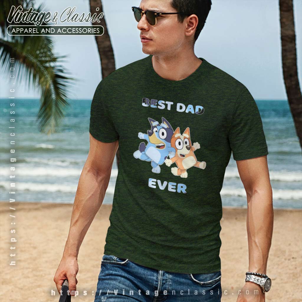 Best Dad Bluey-Dad Ever Funny Father's Day Men Boy Kid, Gift shirt Kids T- Shirt for Sale by emeliatrending