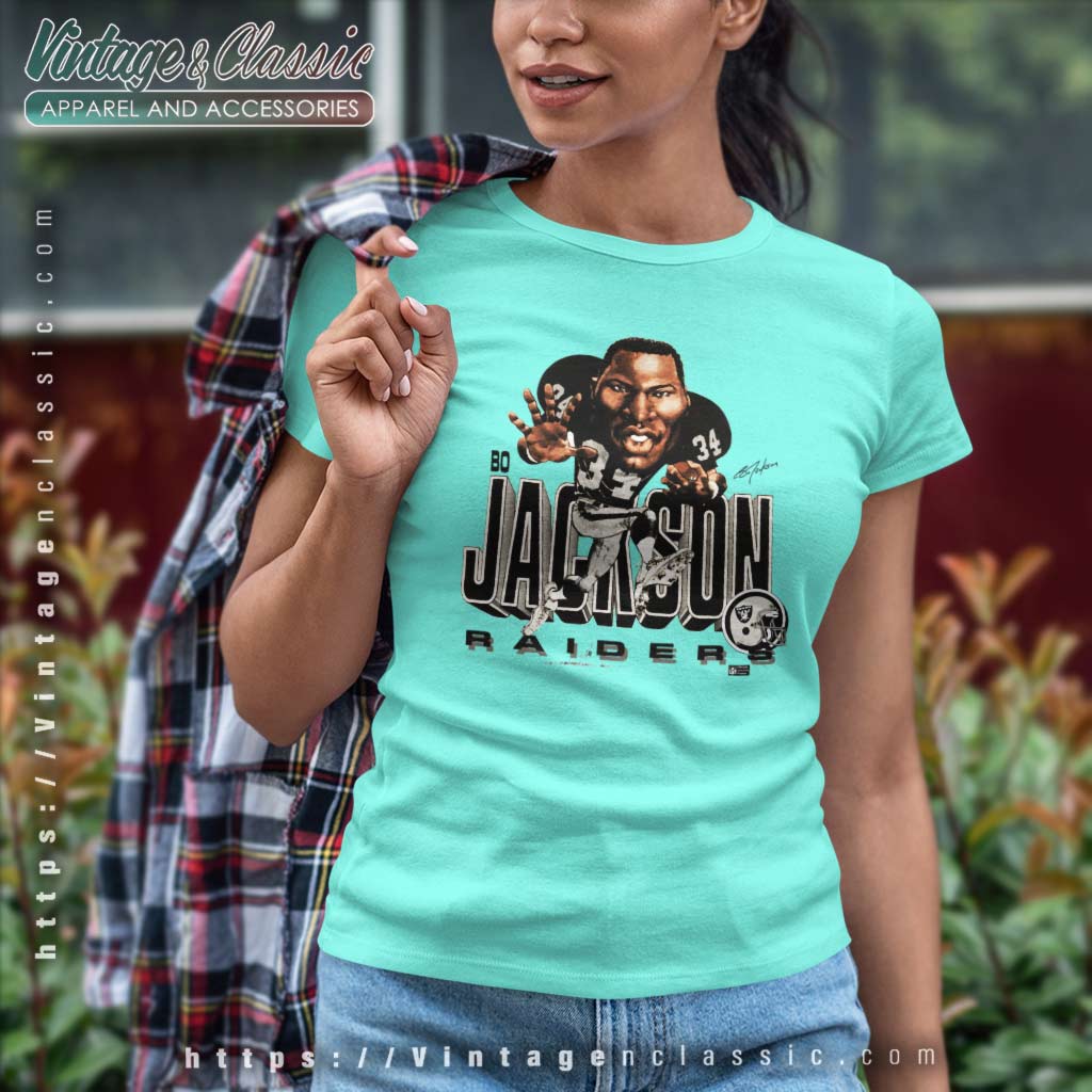 Bo Jackson Retro Baseball Caricature T Shirt