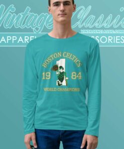Boston Celtics Shirt 1984 Shirt Nba World Champions Long Sleeve Tee