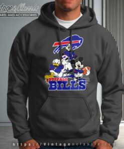 Buffalo Bills Mickey Mouse Donald Duck Goofy Hoodie