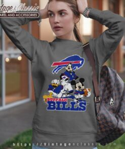Buffalo Bills Mickey Mouse Donald Duck Goofy Sweatshirt