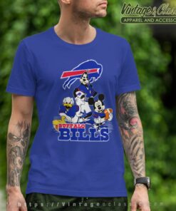 Buffalo Bills Mickey Mouse Donald Duck Goofy T Shirt