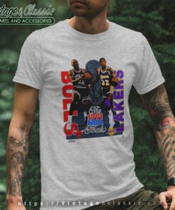 Caricature Bulls Lakers 1991 Nba Finals T Shirt