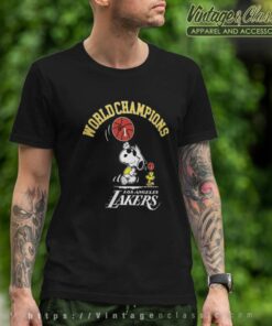 Championship Snoopy Los Angeles Lakers T Shirt