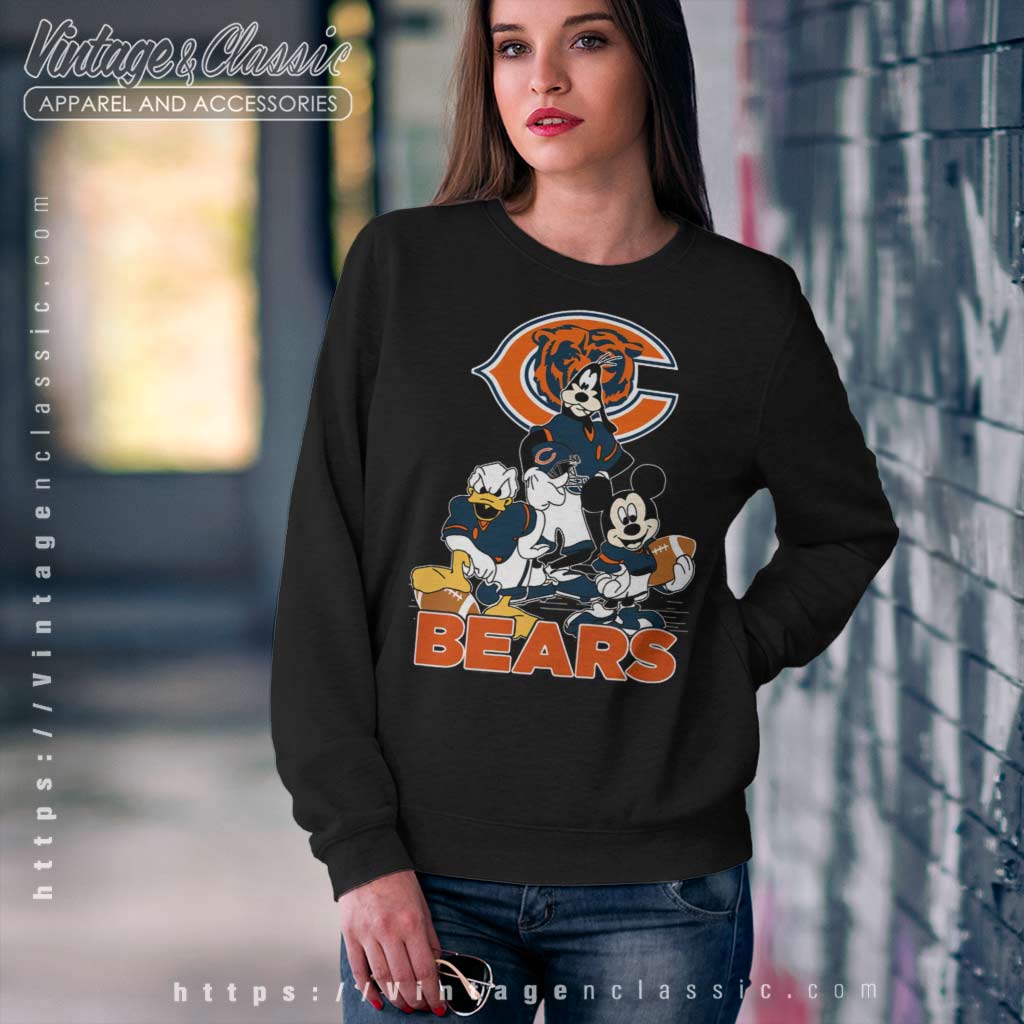 Chicago Bears Mickey Mouse Donald Duck Goofy Shirt - High-Quality