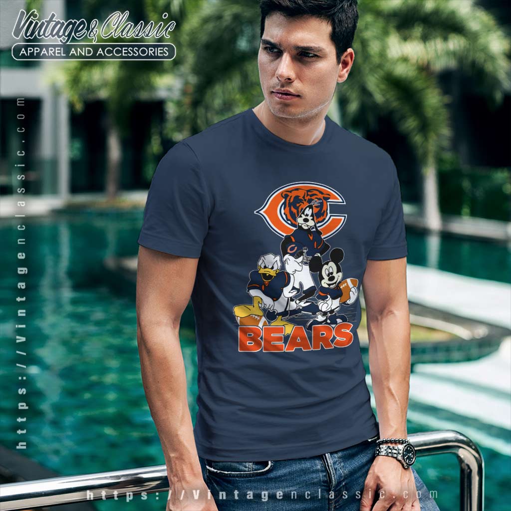 Chicago Bears Mickey Mouse Donald Duck Goofy Shirt - High-Quality