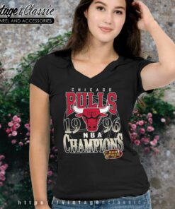 Chicago Bulls 1996 Champions Nba Basketball V Neck TShirt