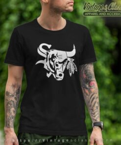 Chicago Bulls Blackhawks Bears Sox Mash Up T Shirt