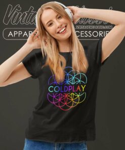 Coldplay Music Logo Shirt The Spheres Tour Women TShirt