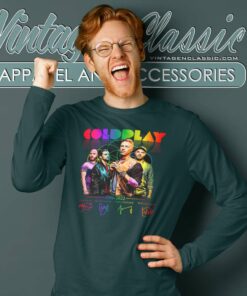 Coldplay Rock Band Shirt Music Of The Spheres Tour Long Sleeve Tee