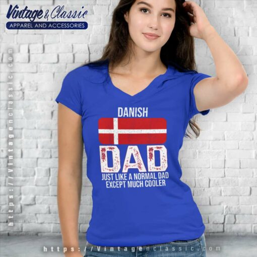 Danish Dad Denmark Flag For Fathers Day Shirt