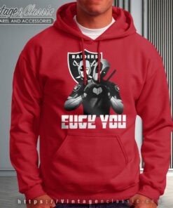 Deadpool Fuck You Oakland Raiders Hoodie
