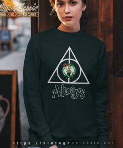 Deathly Hallows For Boston Celtics And Harry Potter Sweatshirt