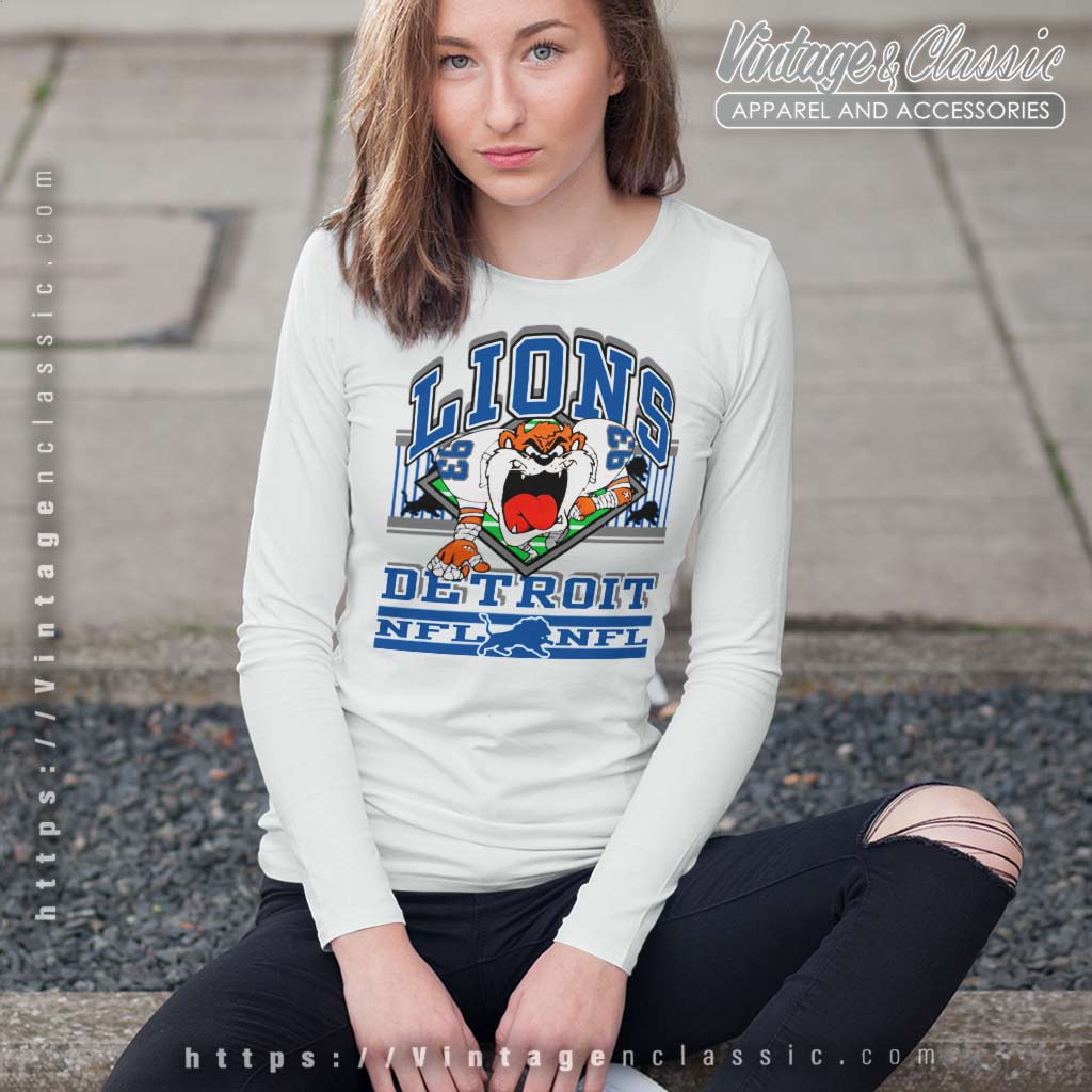 Vintage Nfl Detroit Lions Looney Tunes SweatShirt Unisex Men Women