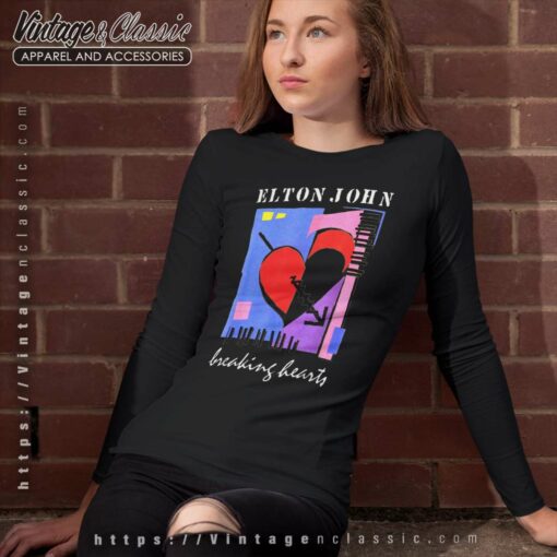 Elton John Retro Breaking Hearts Shirt