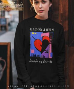 Elton John Retro Breaking Hearts Sweatshirt